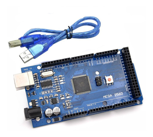 Placa Mega 2560 Compatible Con Arduino + Cable Usb