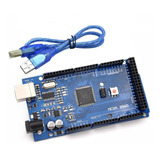 Placa Mega 2560 Compatible Con Arduino + Cable Usb