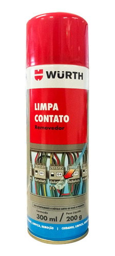 Limpa Contato Elétrico Eletrônico Spray Removedor Auto Wurth