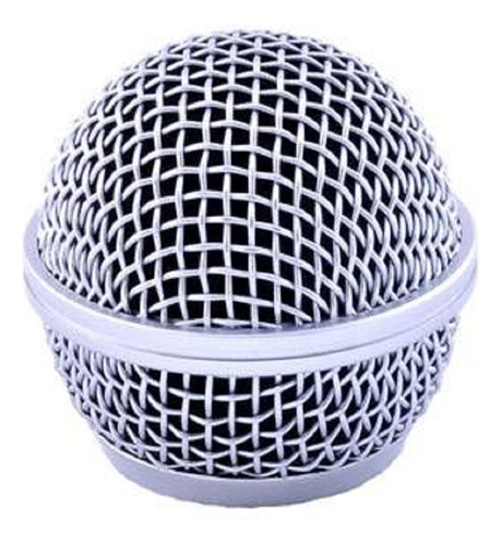 Globo Para Microfone Soundvoice Sm-58 Prateado