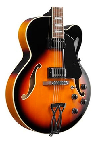 Guitarra Eléctrica Semi Hollow Ibanez Af75-bs Brown Sunburst