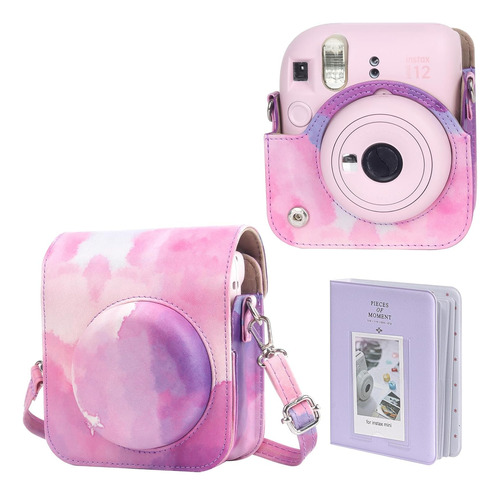 Funda De Cámara Wogozan , Para Instax Mini 12, Nubes