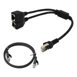 Adaptador Divisor Y Cable De Ethernet Cat 6 For Computadora