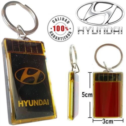 Llavero Con Pantalla Lcd Solar Rotulado Emblema Hyundai Foto 2