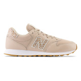 Tenis New Balance 500 Clásicos Mujer-beige/café