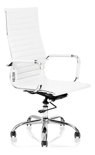 Cadeira De Escritório Presidente Eames Esteira V323 Branco