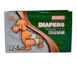 Pañal Perro Grande Desechable X12un Talla L Hushpet Diapers