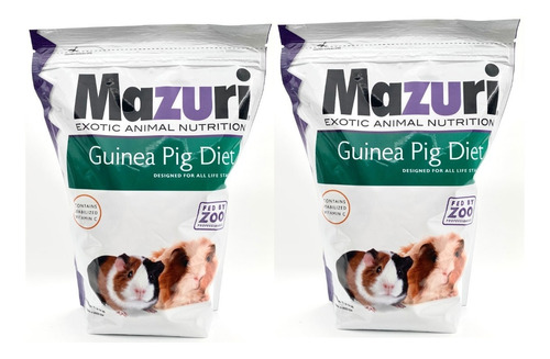 Alimento Cuyo Y Hamster Mazuri Guinea Pig 2 X 1.3 Kg C/u