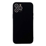 Funda Carcasa Silicona Negro Para iPhone 12 Pro Max