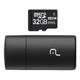 Cartão De Memória Micro Sd Multilaser 32gb Adaptador Usb.