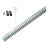 Pack 2 Lampara Tubo Barra Doble Led Canaleta Pvc 18w 60 Cm