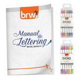 Manual Lettering+ 12 Marcador Dual Brushpen Punta Pincel Brw