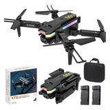 Drone Profesional Doble Camara 4k Con Luces Led + 2 Baterias