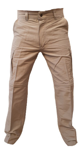 Pantalon Cargo Desmontable Bolsillo Bermuda Hombre Verano