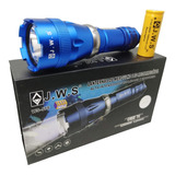 Lanterna De Mergulho Led Cree T6 Profissional  Azul Jws-575 