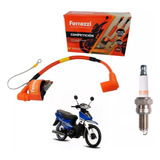 Kit Bobina Bujia Ferrazzi Competicion Motos 110 Smash Gaona