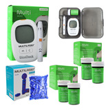 Kit Glicose Medir Glicemia Multi Hc487 100 Tiras + 150 Lanc