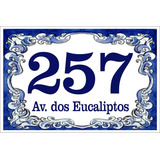 Azulejo Portugues Numero Casa 20x30 Cm Premium