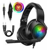 K19 Rb Luz Juegos Auriculares Con Micrófono Para Xbox One/ps