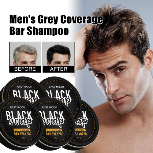 Champú En Barra De Jabón Para Cubrir El Cabello, Hombre, Cha