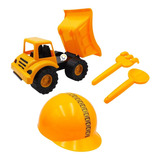 Juego Construcción Volqueta Casco Herramientas Niño 100455