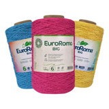 Barbante Euroroma Colorido Big Cone 1,8kg Kilo Fio N 6 