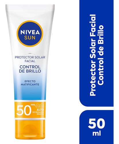  Nivea Sun Control De Brillo Protector Solar Facial Fps 50 50ml