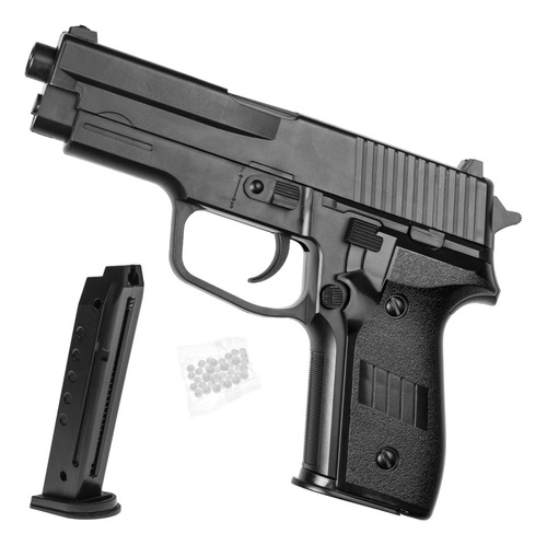 Pistola Airsoft A Resorte Negra Sig Sauer Balines 6mm