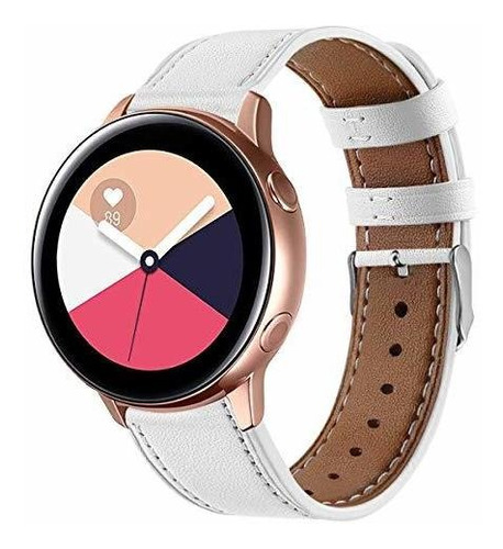 Malla De Cuero Para Samsung Galaxy Watch 3 41mm/active2 44mm