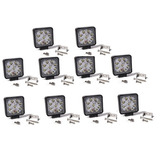 10 Faro Led Proyector 9 Led 27w Autos Agro 4x4 Off Road