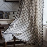 Abreeze Cortinas Con Estampado De Árboles Para Dormitorio, C