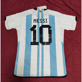 Camiseta De Argentina 3 Estrellas Heat Rdy Jugador Messi 10 