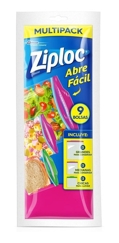 Ziploc Bolsa Conservadora Multipack X 9u Magistral Lacroze