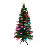 Árvore De Natal Fibra Ótica Led Colorido 1,20m