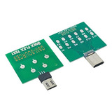 Kit 2 Dock Test Placa Para Android V8 E Conector Usb Tipo C