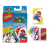 Juego De Cartas Uno Edición Súper Mario Bros Con 112 Cartas 