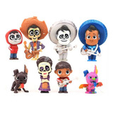 8 Figuras Colección Pelicula Coco Miguel Kawaii Set Regalo