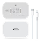 Cubo Cargador Rápida 20w Usb-c Con Cable Apple Original