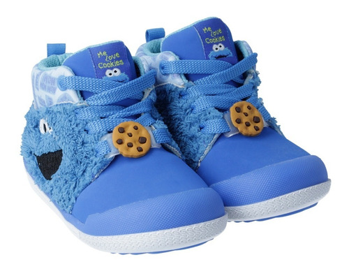 Plaza Sésamo Zapato Infantil 87803-3-a Azul Come Galletas