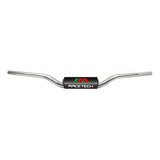 Manubrio 28.6mm Aluminio Motocross Enduro Silver Racetech