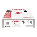 Cable Viakon 100 Mts. Cal. 14 100% Cobre Thw-ls/thhw-ls Color De La Cubierta Blanco