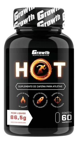 Hot Termogênico 60 Cpsulas Growth Supplements Pronta Entrega