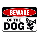 Cuidado Com O Cão Iron Sign To Warn (placa De Metal)