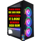 Pc Gamer Intel Core I7 / Placa De Video Amd Rx 580 8gb Ddr5