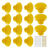 15 Tiradores De Ceramica Para Muebles Color Amarillo