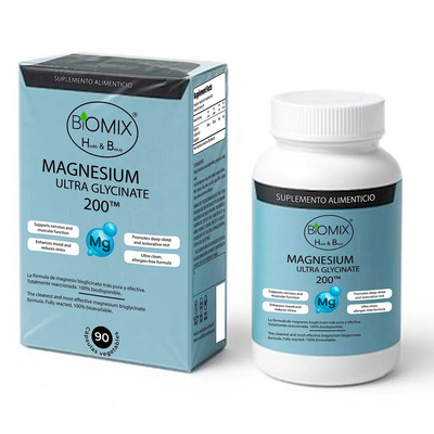 Magnesio Ultra Glicinato 200mg Bisglicinato Totalmente Reaccionado DRcaps Liberación Retardada, Cero Rellenos, Sueño Profundo, Calma Estrés, Músculo, 90 Días, 90 Caps | Meses sin interés