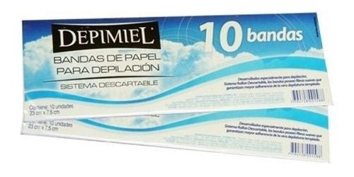 Bandas Papel 10 Unidades Depimiel Depilacion Profesional