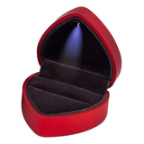 Caja De Anillos En Forma De Corazón Con Luces Led,