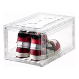 Caja De Zapatos Tenis Apilable Premium Transparente Imantada