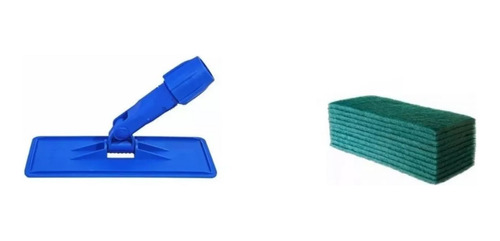 Suporte Lt Limpa Tudo Azulejo Parede Com 10 Fibras Verdes